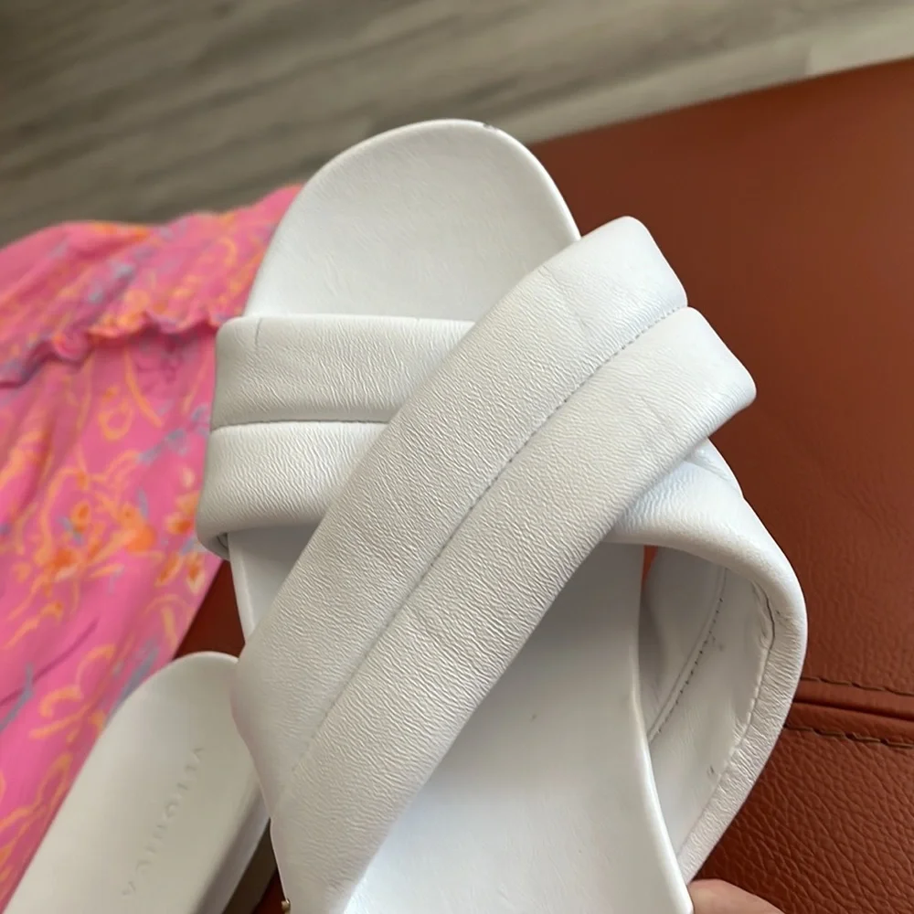 Veronica Beard White Sandal